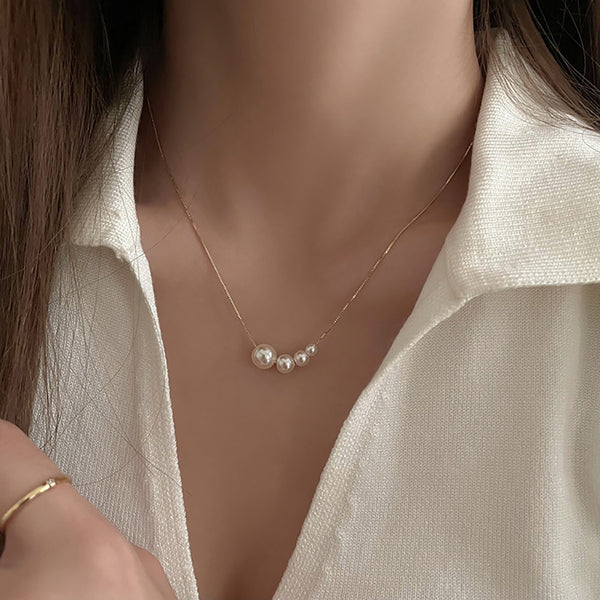 Layered Pearl Necklace